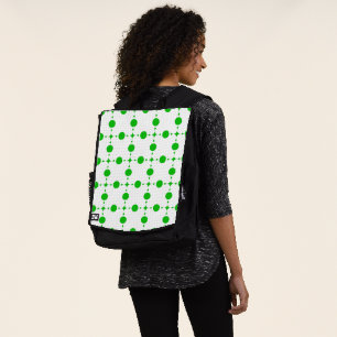 Mochila Lunares Verdes, Patrón de Lunares, Lunares, Puntea