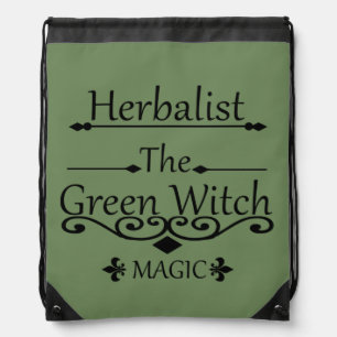 Mochila Magia de bruja verde herbolaria medicina natural