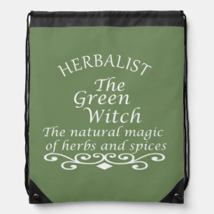 Mochila Magia de bruja verde herbolaria medicina natural