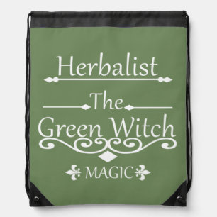 Mochila Magia de bruja verde herbolaria medicina natural