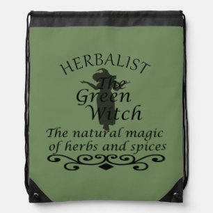 Mochila Magia de bruja verde herbolaria medicina natural