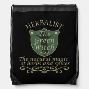Mochila Magia de bruja verde herbolaria medicina natural