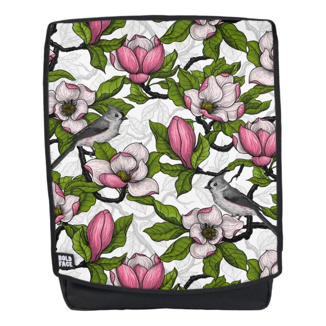 Mochila Magnolia floreciente (Anverso)