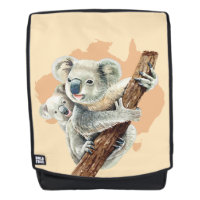 Mamá y bebé de Koala