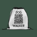 Mochila Marca comercial de código QR de Dog Walker<br><div class="desc">Dog Walker de código QR extra grande marca comercial.</div>