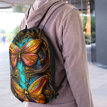 Mariposas de bronce en Aqua Blue