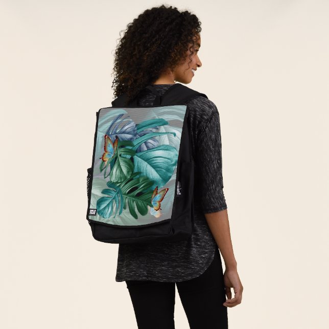 Mochila Mariposas del paraíso Tropical Turquesa (Puesto)