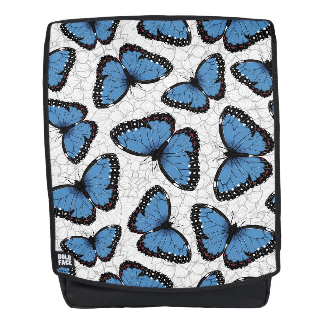 Mochila Mariposas morfo azules (Anverso)