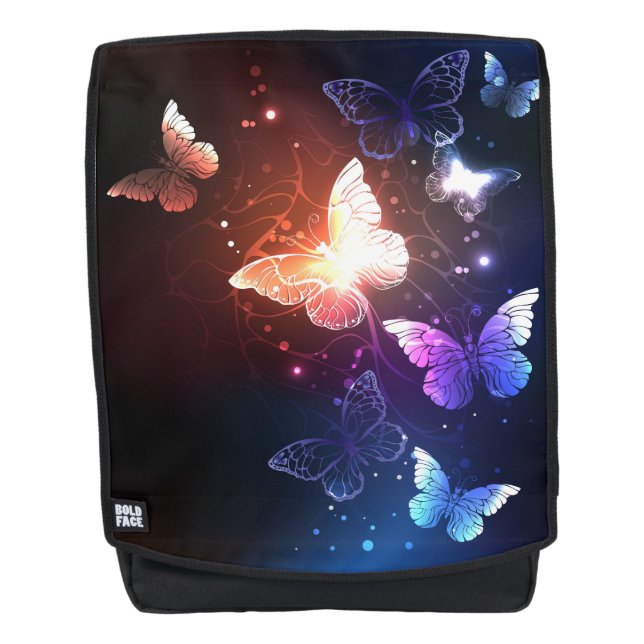 Mochila Mariposas nocturnas brillantes (Anverso)