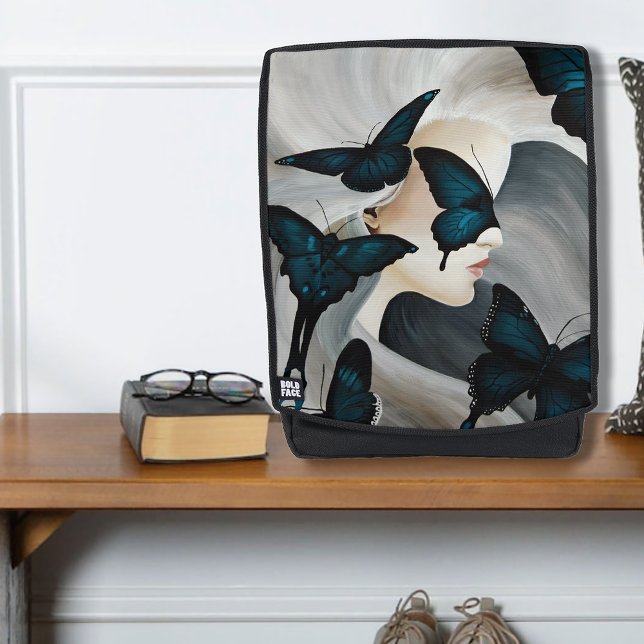 Mochila Mascarada de Mariposa Azul Fantasía Elegante (Subido por el creador)