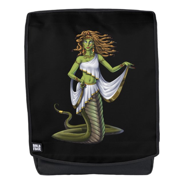 Mochila Medusa, diosa griega de mitología (Anverso)