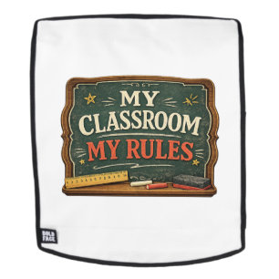 Mochila Mi Clase Mis Reglas Profesor Divertido Escuela Vin