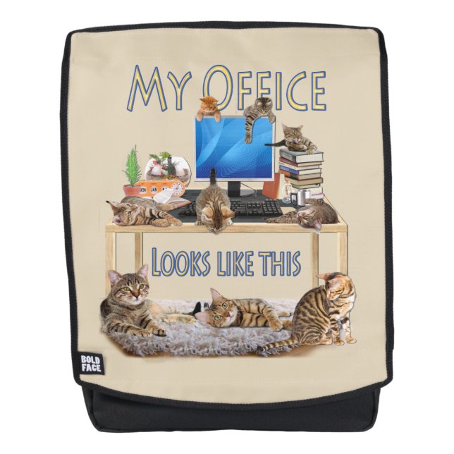 Mochila Mi oficina se ve así (Anverso)