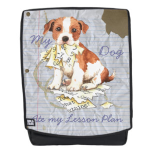 Mochila Mi Parson Russell Terrier Ate Mi Plan De Lecciones