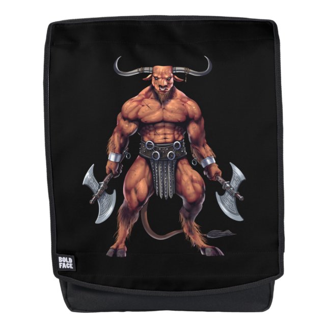 Mochila Minotauro de mitología griega (Anverso)