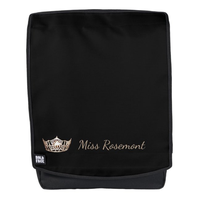 Mochila Miss America Crown Face Backpack personalizado aud (Anverso)