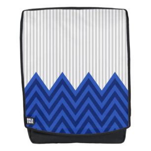 Mochila Modelo gris moderno de las rayas de Chevron del