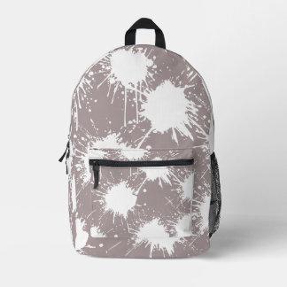 Mochila moderna - gris azhar y blanco