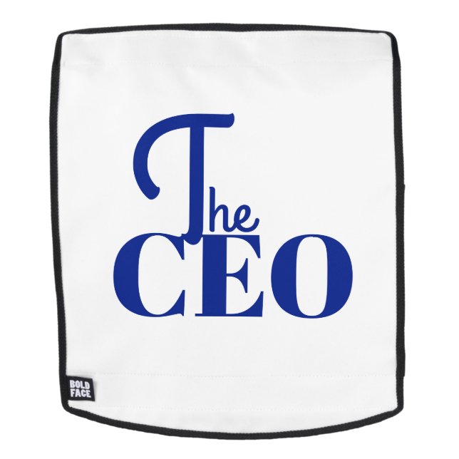 Mochila Moderno Minimal El CEO Azul (Cara extraíble)
