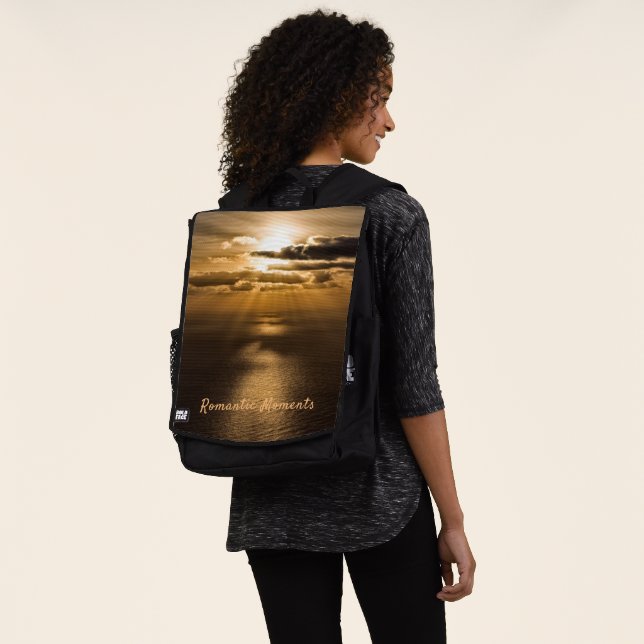 Mochila Momentos románticos puesta de sol foto del océano  (Puesto)