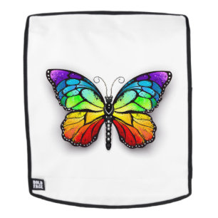 Mochila Monarca de mariposa arcoiris