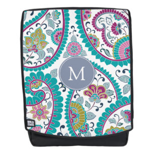Mochila Monograma del patrón Persa Boteh Paisley