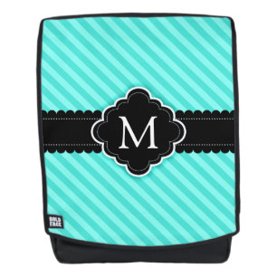 Mochila Monograma del personalizado del negro del modelo