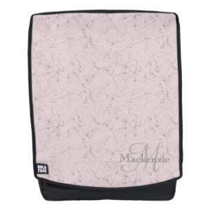 Mochila Monograma Nombre personalizado Rubor Diseño de már