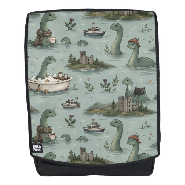 Mochila Monstruo del Lago Ness  (Anverso)