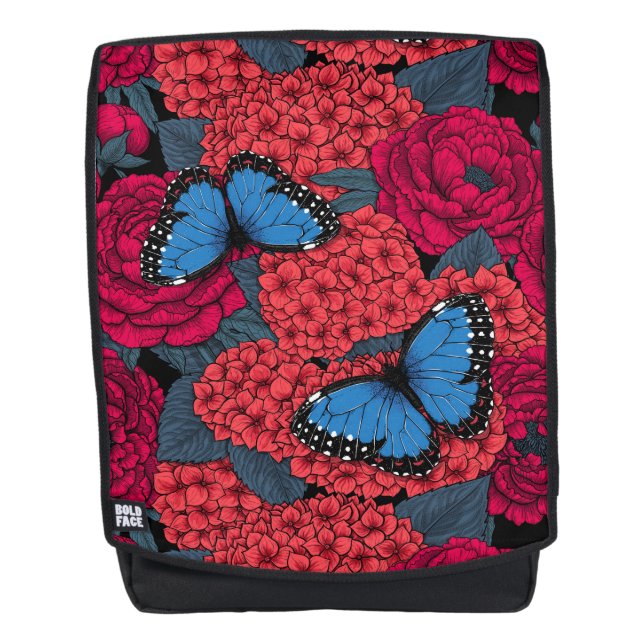 Mochila Morpho garden azul (Anverso)