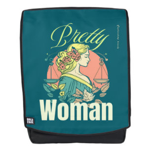 Mochila Mujer Hermosa – Ilustración de Belleza Cautivadora