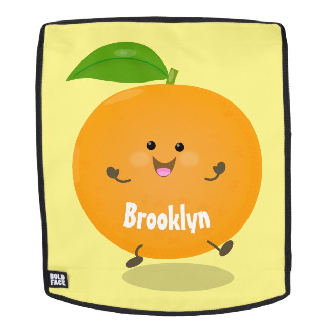 Mochila Naranja de danza dulce cítricos (Cara extraíble)