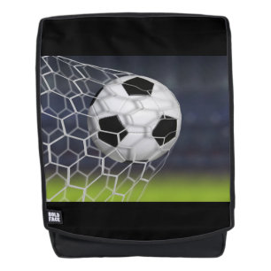 Mochila Negra Cara Fuerte-Fútbol
