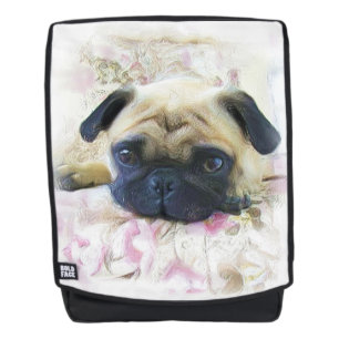 Mochila negrita del perro del barro amasado