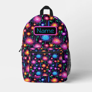 Mochila Neon Space Flower