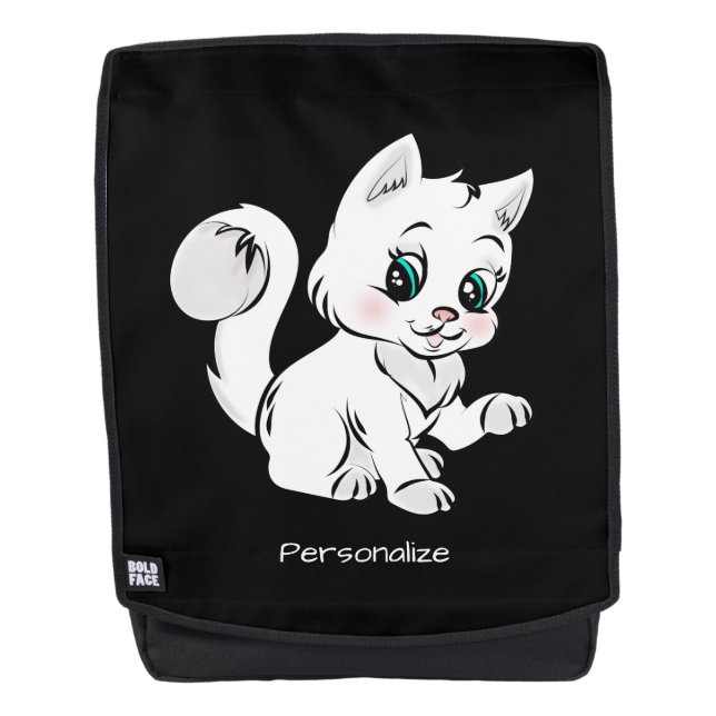 Mochila Niños Mascotas de gatos de gatito lindo y pequeño (Anverso)