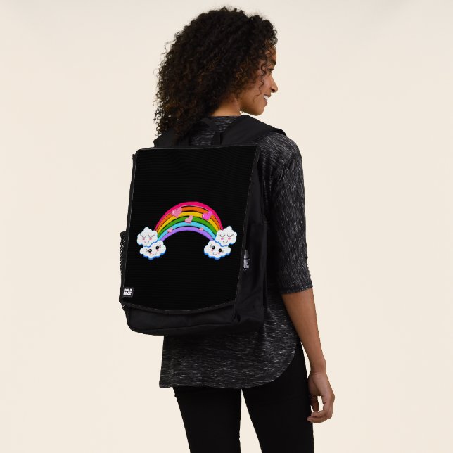 Mochila nubes arco iris #2 (Puesto)