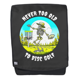 Mochila Nunca demasiado viejo para Disc Golf Lanzamiento