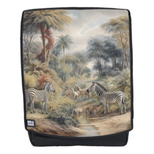 Mochila Oasis de Cebra y Reunión de Leona Vintage