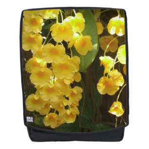 Mochila Orquídeas Amarillas colgando flores tropicales