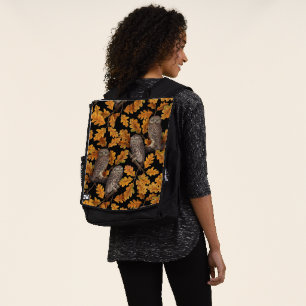 Mochila Ovejas de otoño en negro