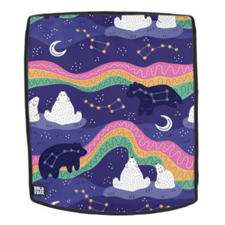 Mochila Paquete de respaldo de las luces del norte #2 cara