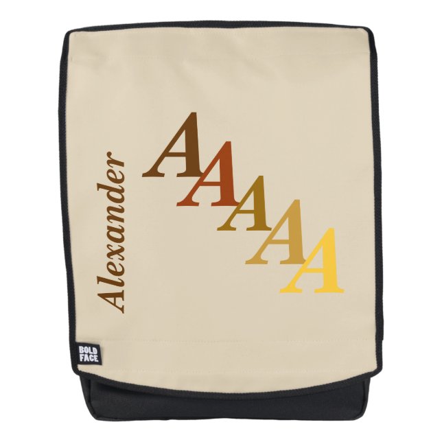 Mochila para adultos - Nombre e inicio en Browns (Anverso)