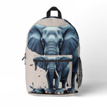 Mochila para elefantes salvajes, viaje a la escuel