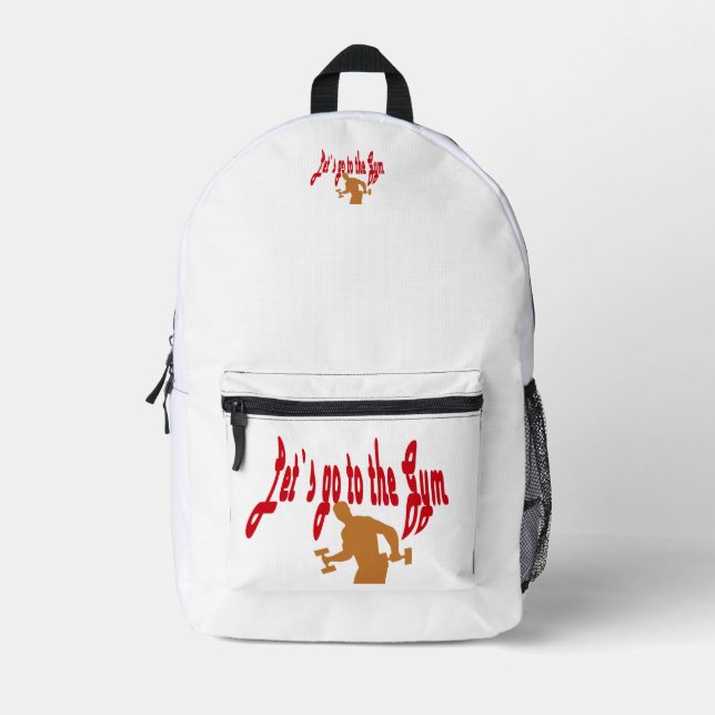 mochila para gimnasia y entrenamiento (Anverso)