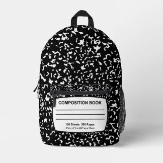 Mochila para portátiles de composición en blanco y