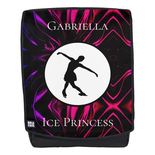Mochila Patinaje artístico "Princesa de Hielo" personaliza (Anverso)