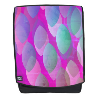 Mochila Patrón abstracto moderno | Magenta Púrpura Rosa Ve