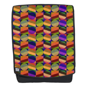 Mochila Patrón colorido inspirado en vintage