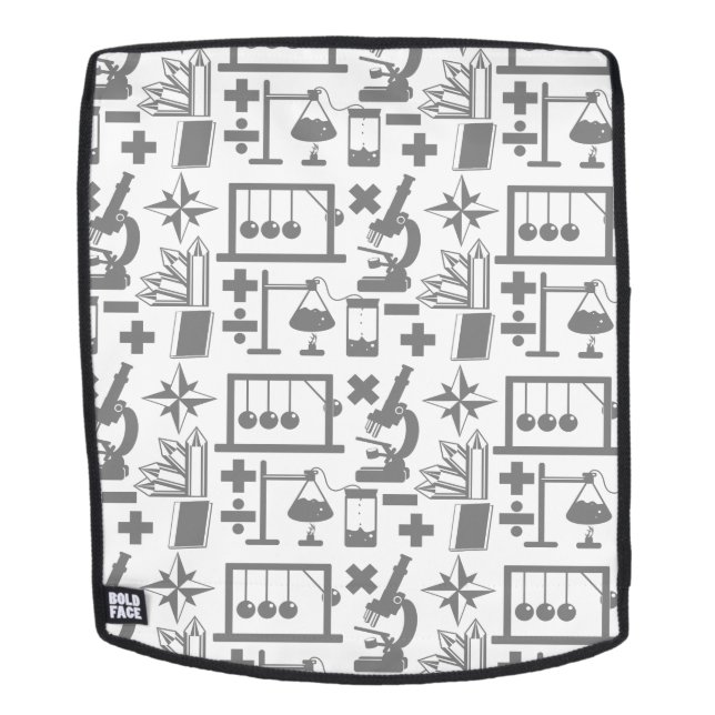 Mochila Patrón de ciencia (Cara extraíble)